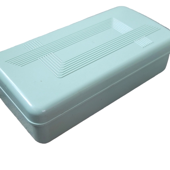 Vintage Sewing Box Art Deco Style Green Celluloid - Picture 2 of 6